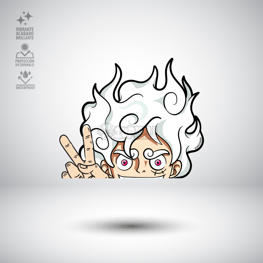 stickers para carro waterproof a prueba de agua personalizadas custom 1up ropa y accesorios luffy g5 one piece