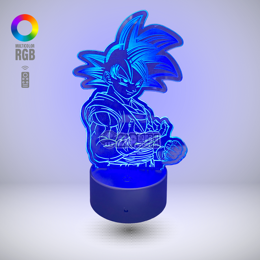 lamaparas led personalizadas custom 1up ropa y accesorios dragon ball goku
