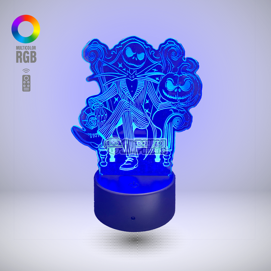 lamaparas led personalizadas custom 1up ropa y accesorios jack skellington night before christmas