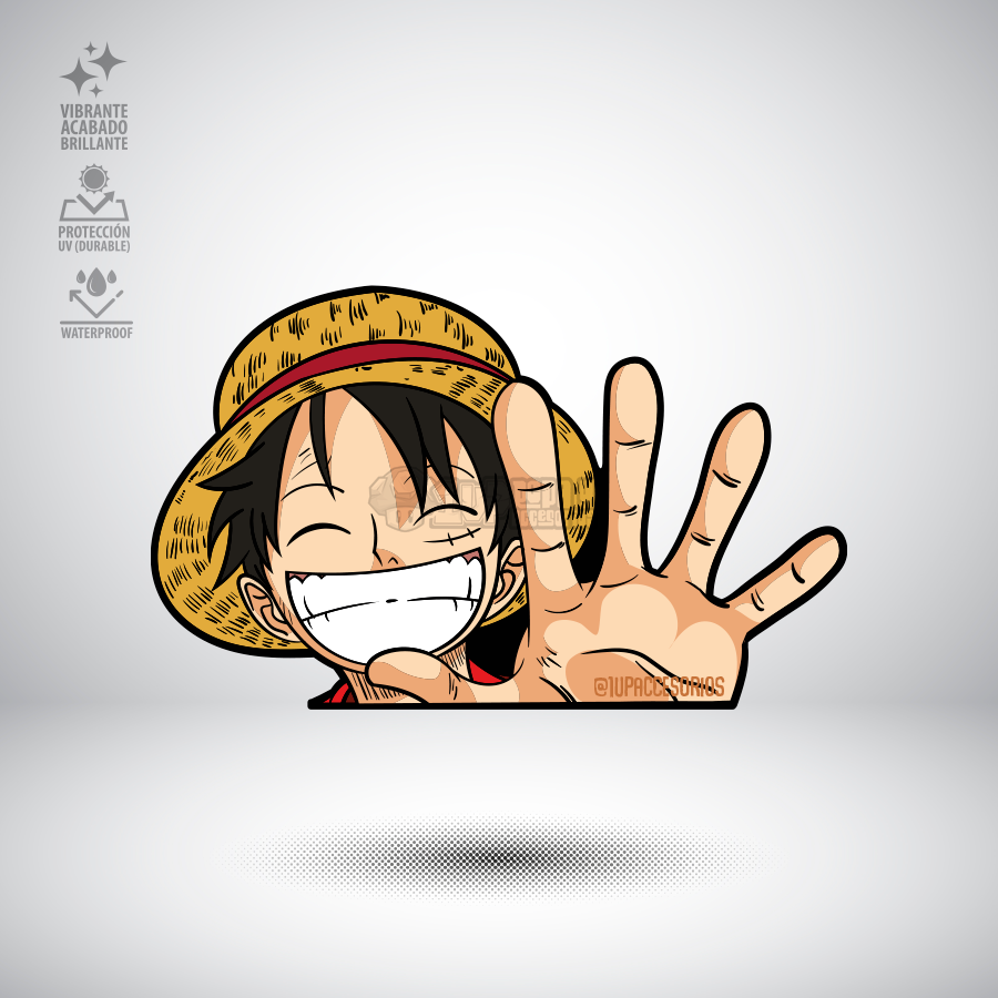 Home stickers-para-carro-waterproof-a-prueba-de-agua-personalizadas-custom-1up-ropa-y-accesorios-luffy