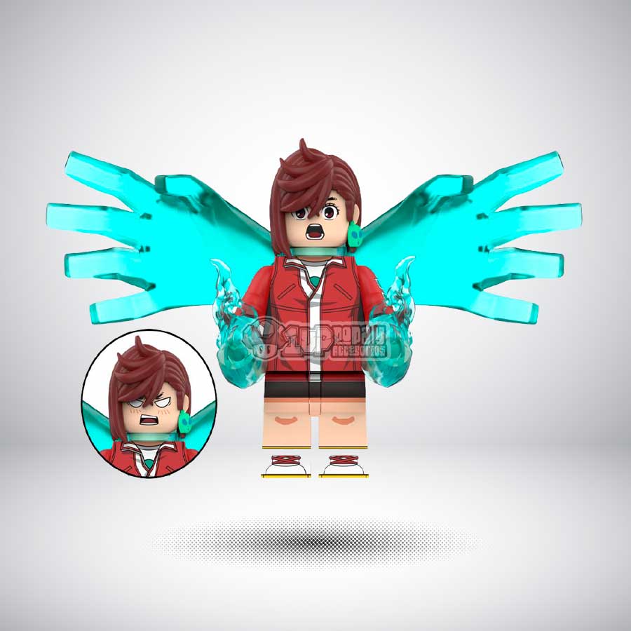 figuras lego personalizadas custom 1up ropa y accesorios dandadan momo 30