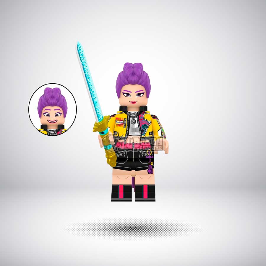 figura lego personalizada k pop demon hunter